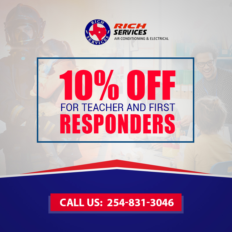 10% for teacher and first responders